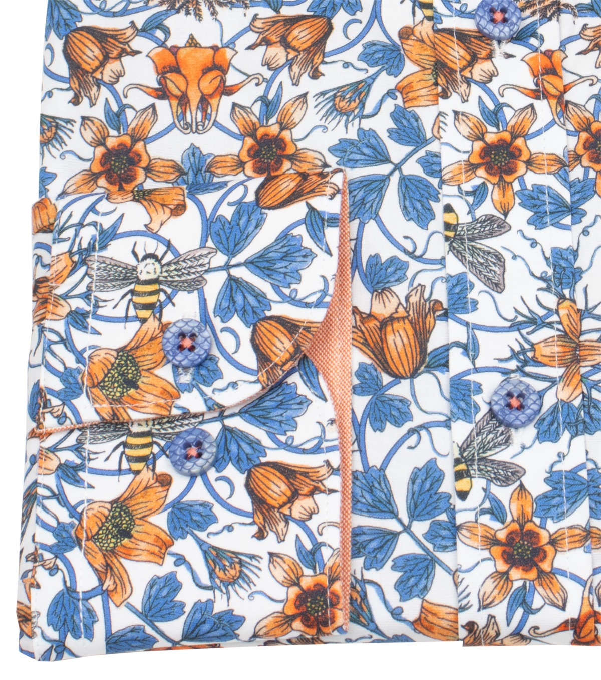 A Fish Named Fred Hemd - Modern Fit - Print - Art Nouveau - mehrfarbig