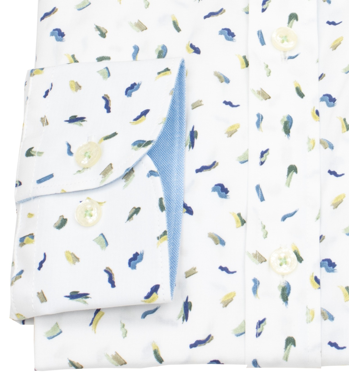 A Fish Named Fred Hemd - Modern Fit - Print - Pinselstriche - mehrfarbig