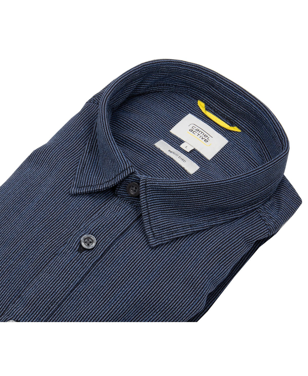 Camel Active Shirt - Regular Fit - Fine Striped - Blue / Dark Blue - w/o OP