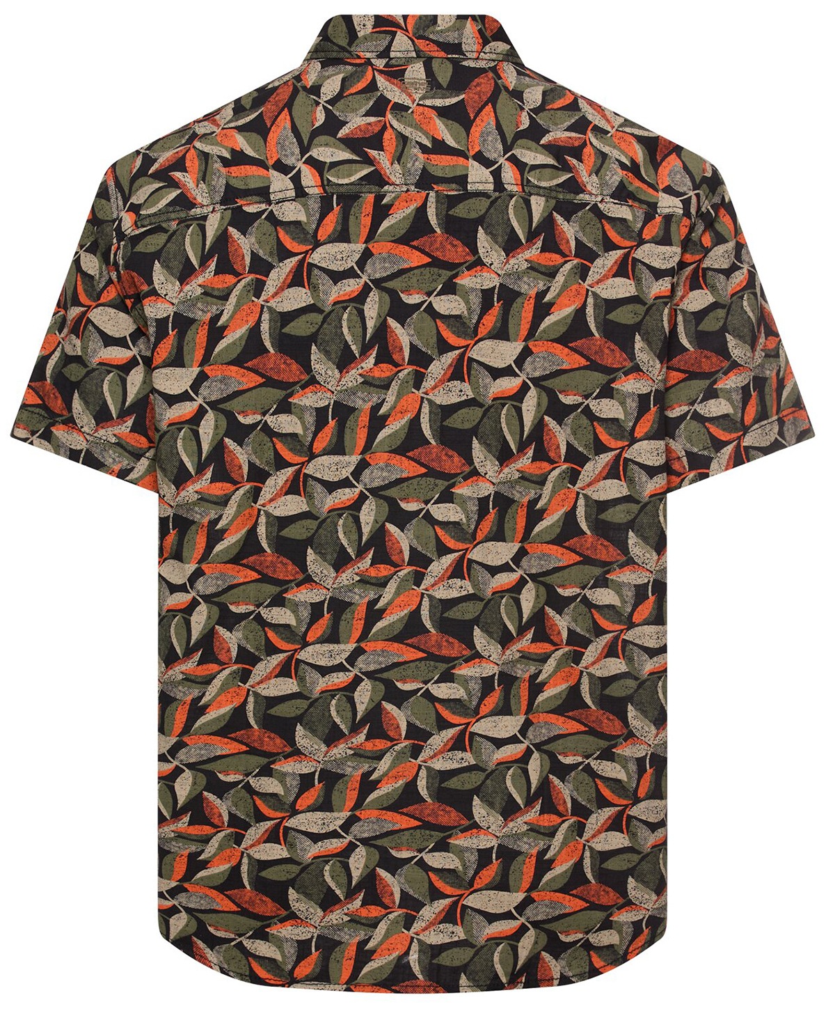 Camel Active Kurzarmhemd - Regular Fit - Button Down - Print - mehrfarbig