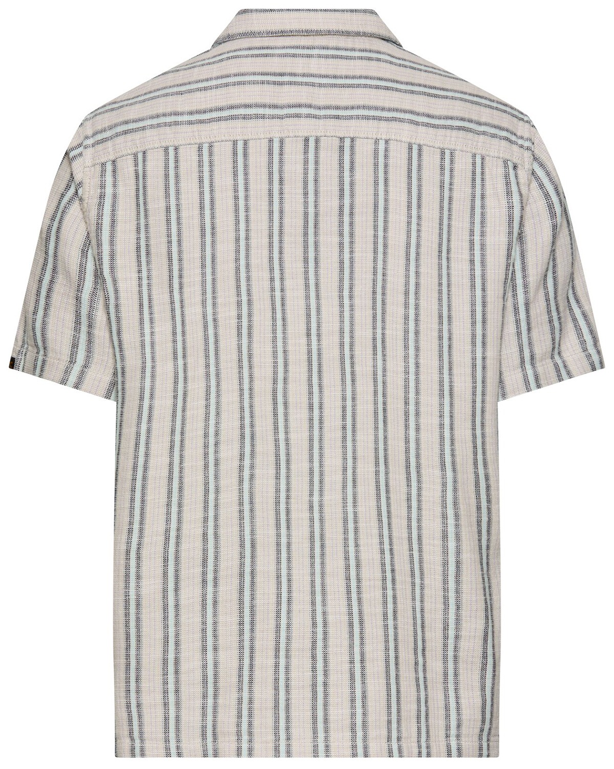 Camel Active Kurzarmhemd - Regular Fit - Stuktur - Streifen - beige / blau