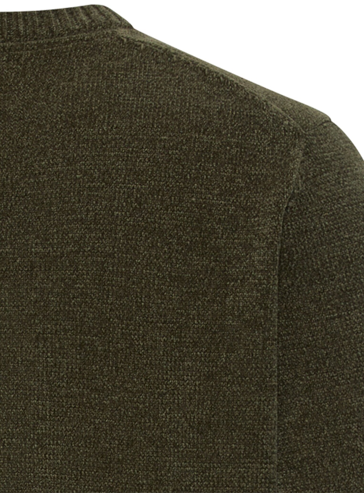 Camel Active Pullover - Regular Fit - Rundhals-Ausschnitt - olivgrün