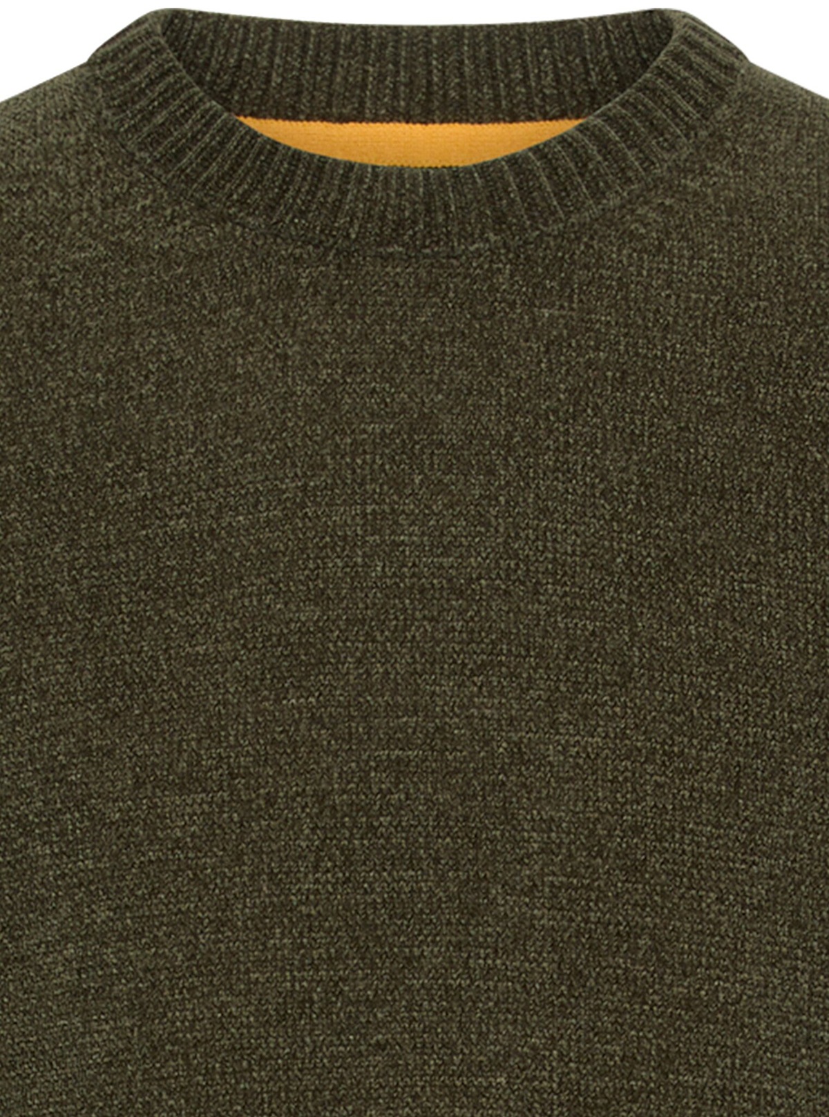 Camel Active Pullover - Regular Fit - Rundhals-Ausschnitt - olivgrün
