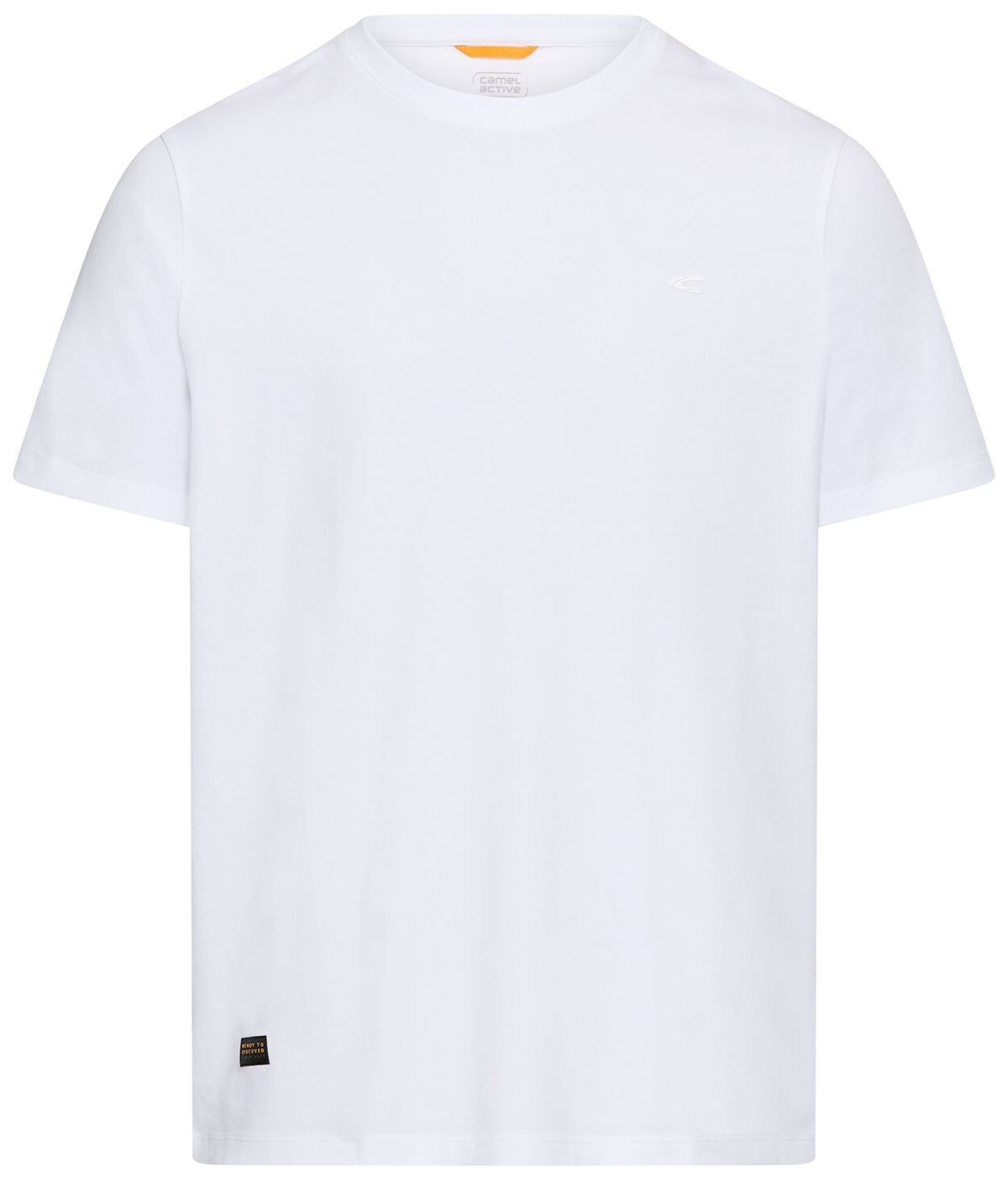 Camel Active T-Shirt - Regular Fit - Rundhals - weiß