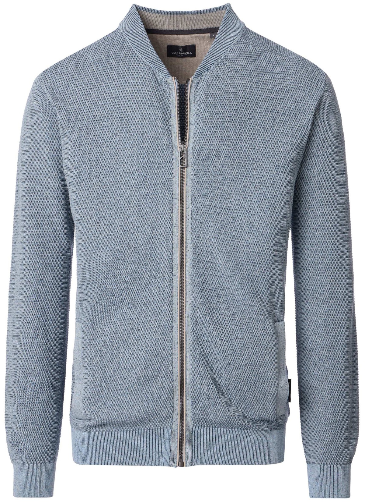 Casa Moda Cardigan / Strickjacke - Struktur - hellblau