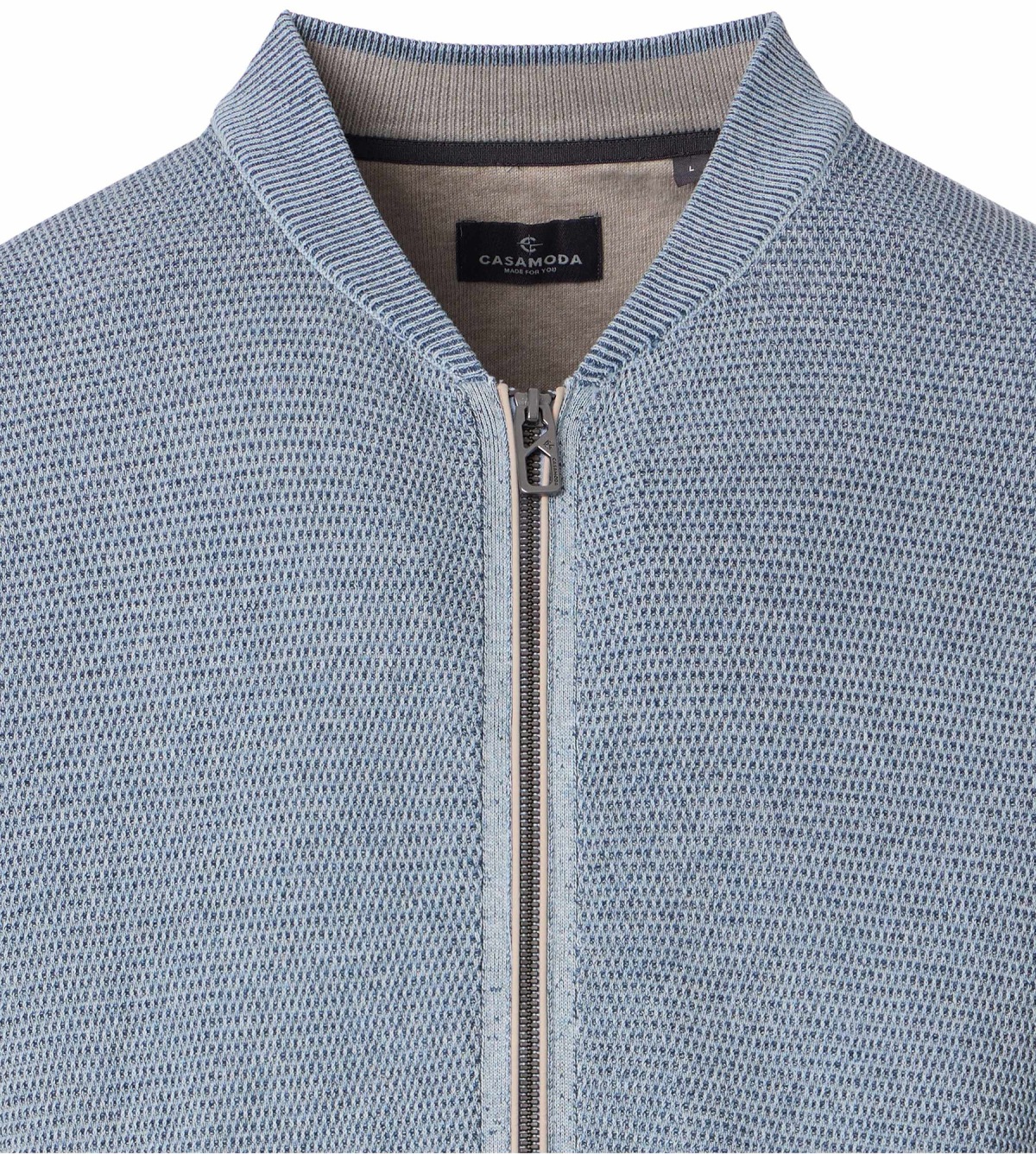 Casa Moda Cardigan / Strickjacke - Struktur - hellblau