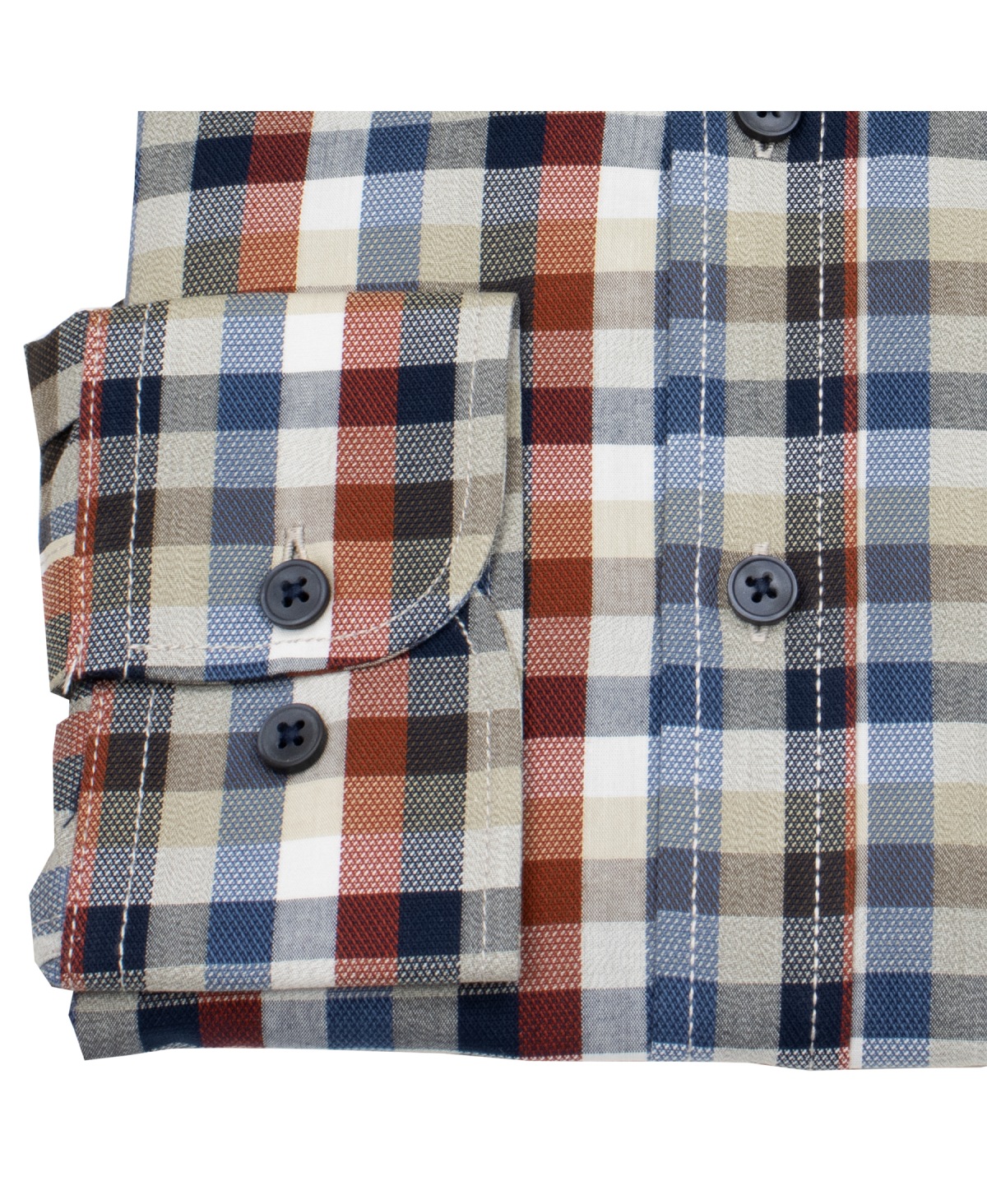 Casa Moda Hemd - Casual Fit - Button Down - kariert - mehrfarbig