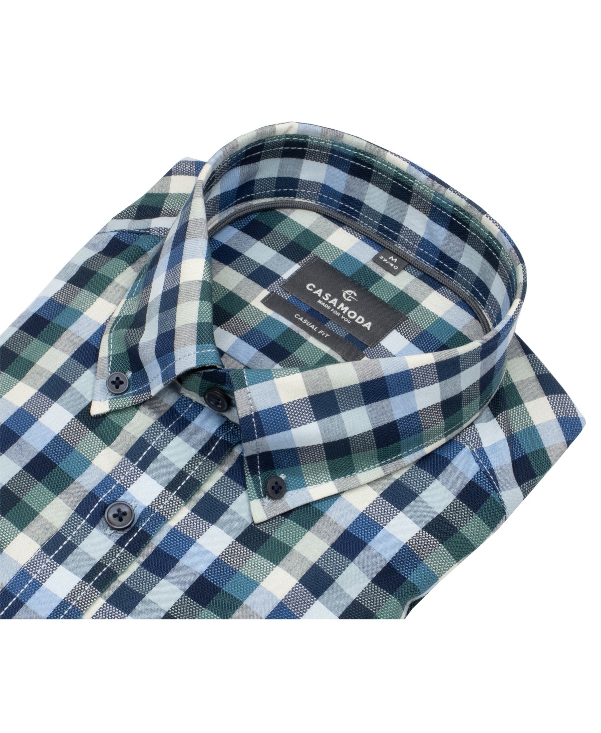 Casa Moda Hemd - Casual Fit - Button Down - kariert - mehrfarbig
