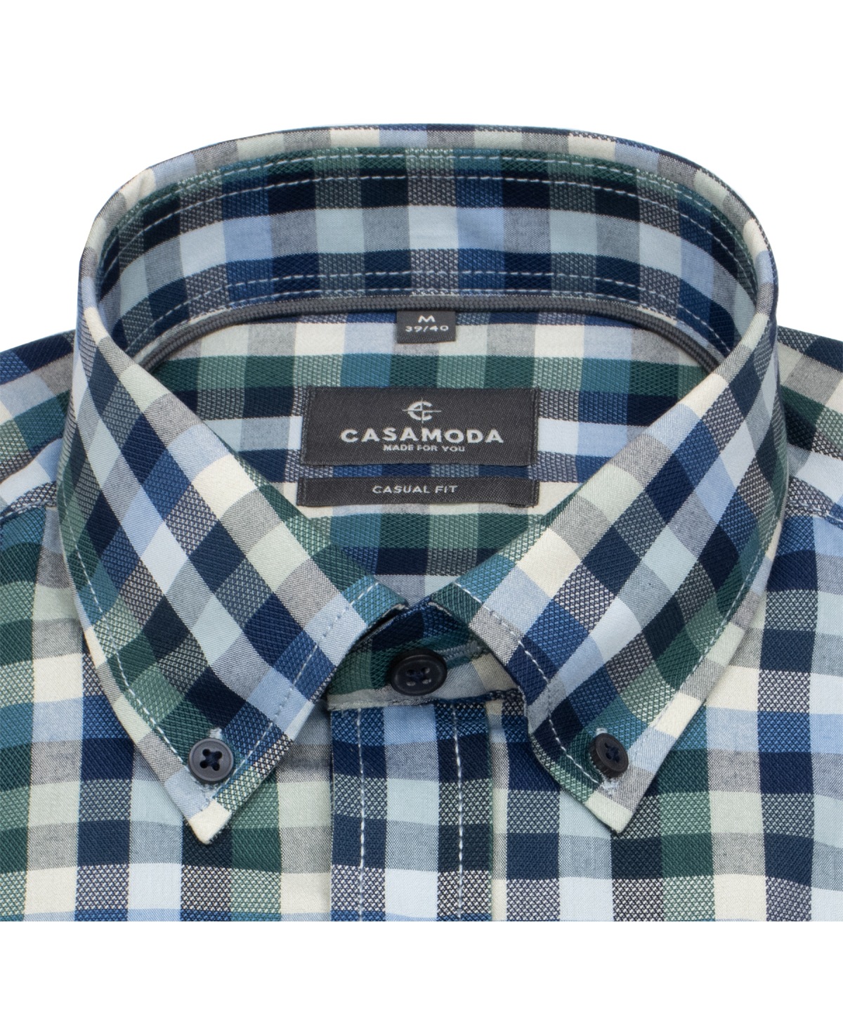Casa Moda Hemd - Casual Fit - Button Down - kariert - mehrfarbig