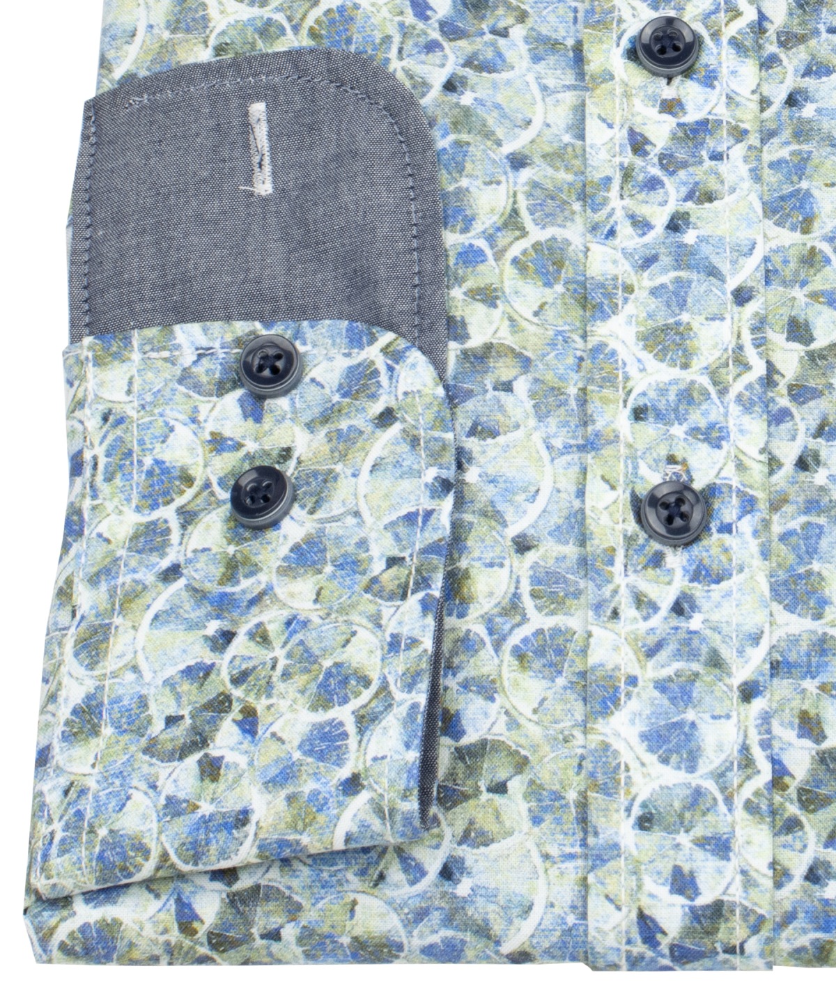 Casa Moda Hemd - Casual Fit - Button Down - Kontrastknöpfe - mehrfarbig