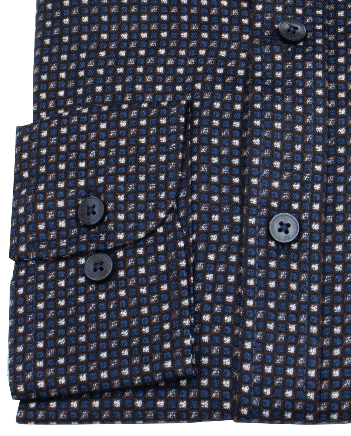 Casa Moda Hemd - Casual Fit - Kentkragen - leichter Flanell - kariert - blau / braun