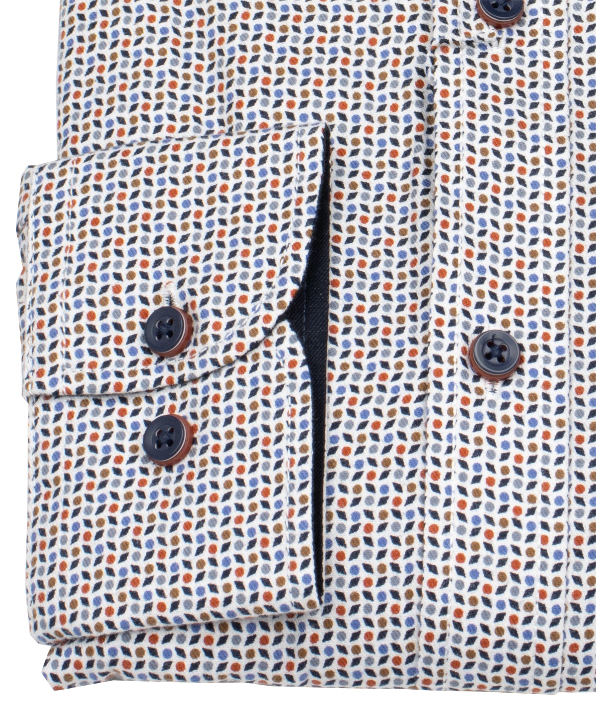 Casa Moda Hemd - Comfort Fit - Kentkragen - Print - mehrfarbig