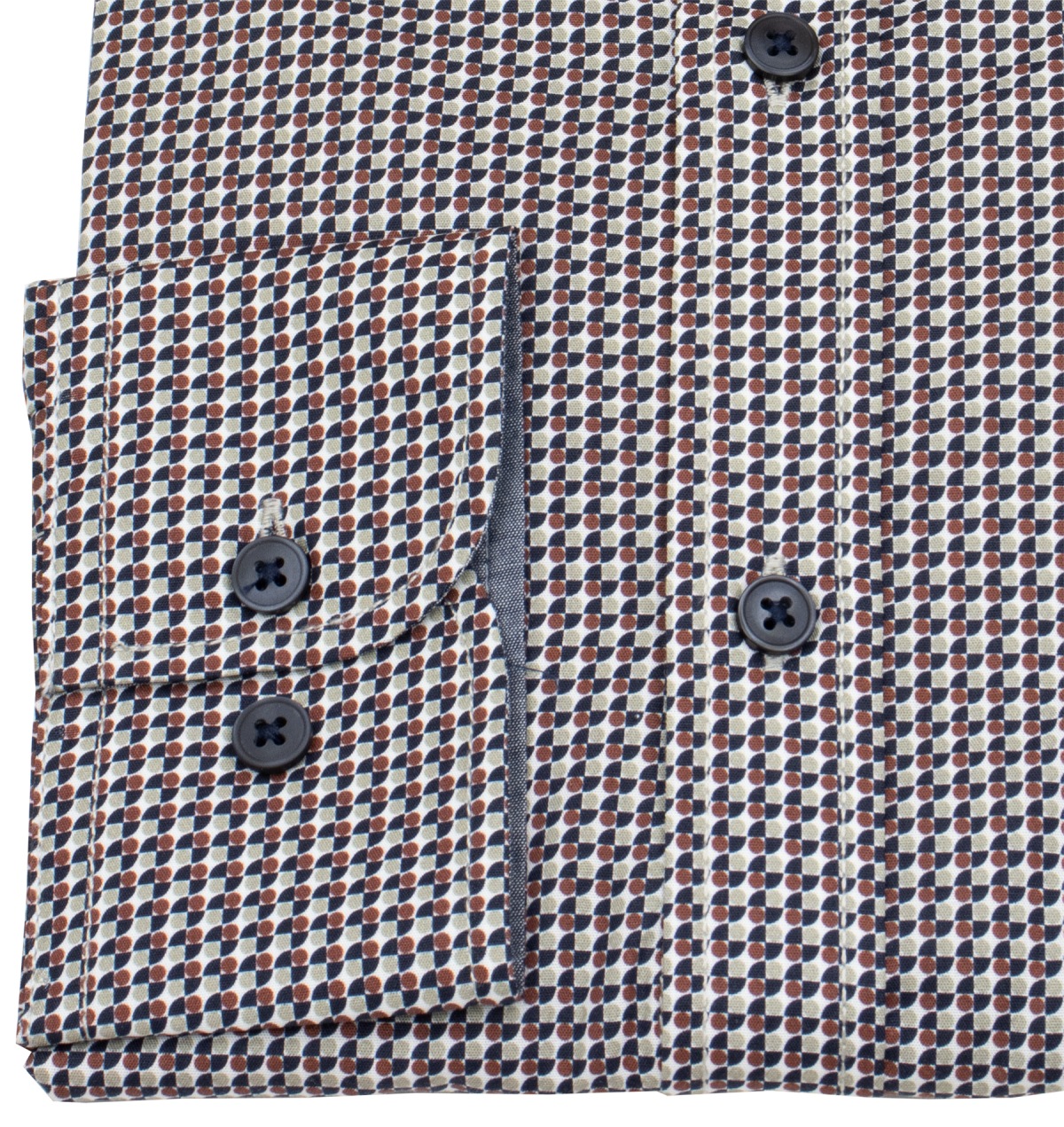 Casa Moda Hemd - Comfort Fit - Kentkragen - Print - rot