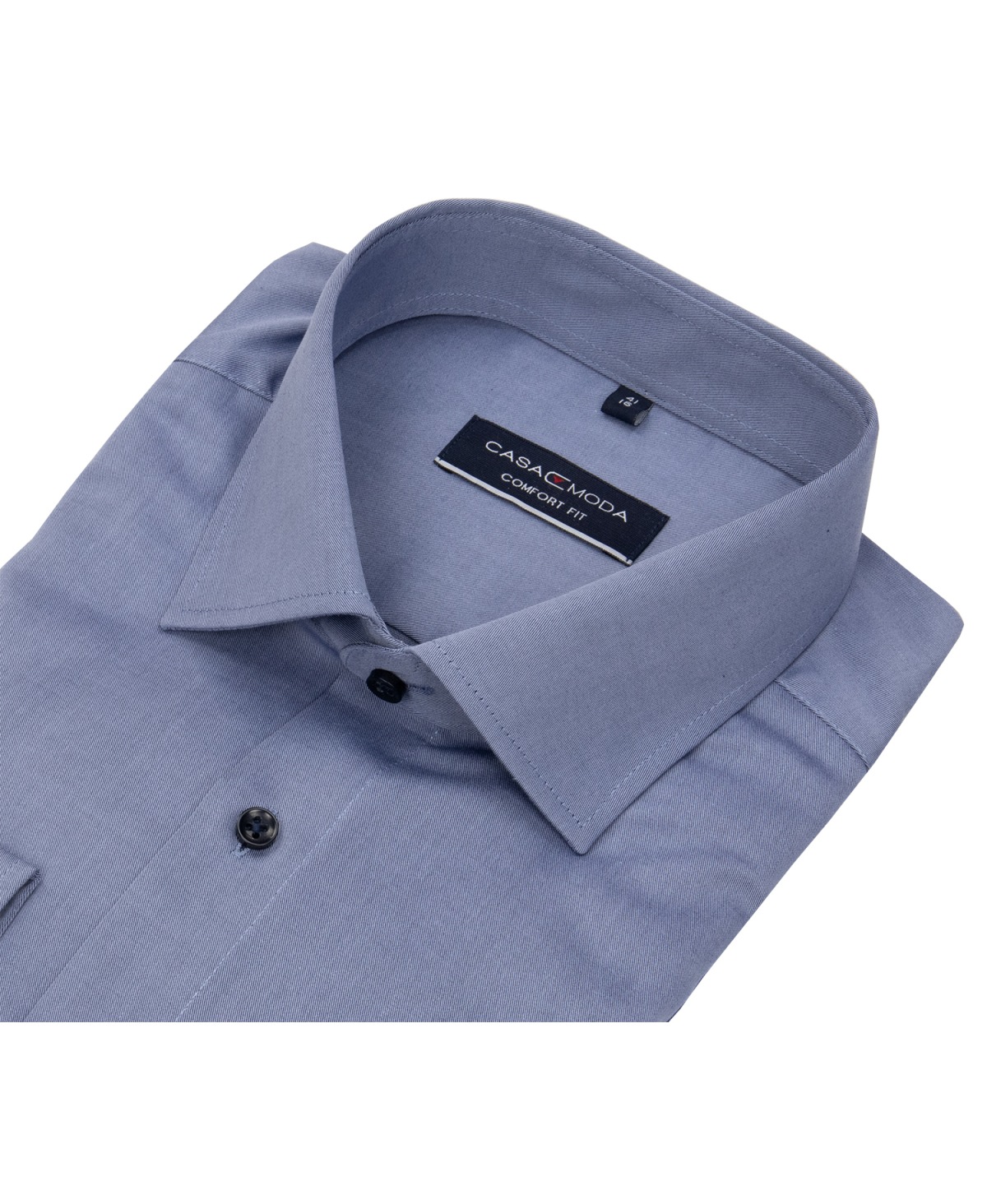 Casa Moda Hemd - Comfort Fit - Kentkragen - Twill - blau - ohne OVP
