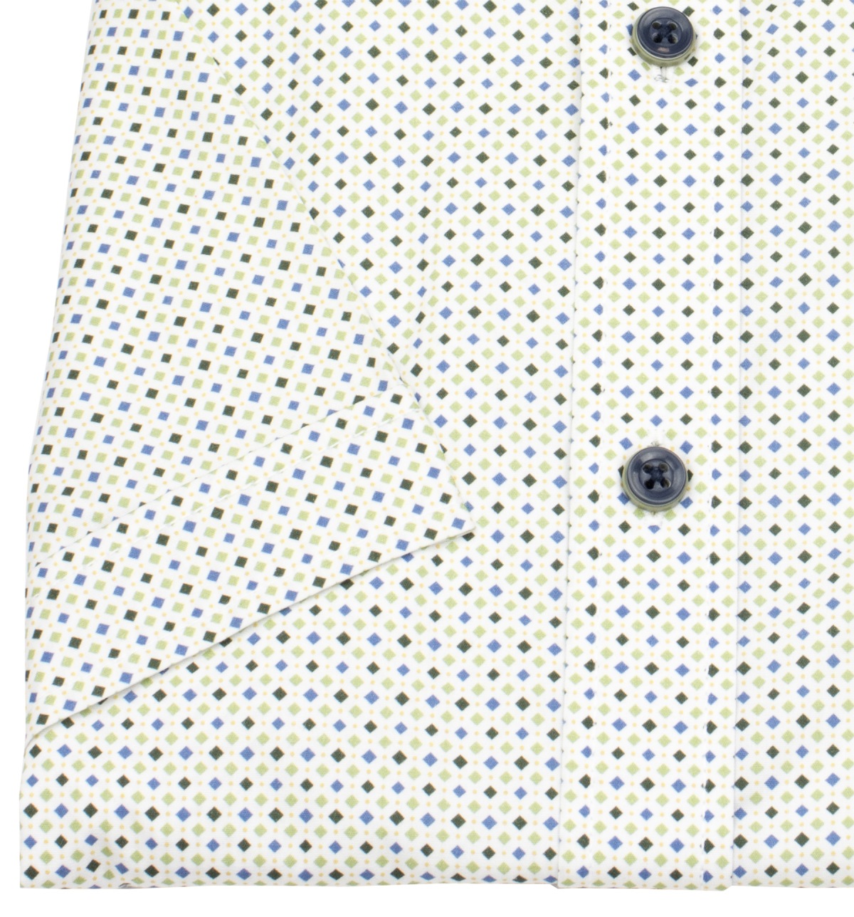 Casa Moda Kurzarmhemd - Casual Fit - Button Down - Kontrastknöpfe - Print - mehrfarbig