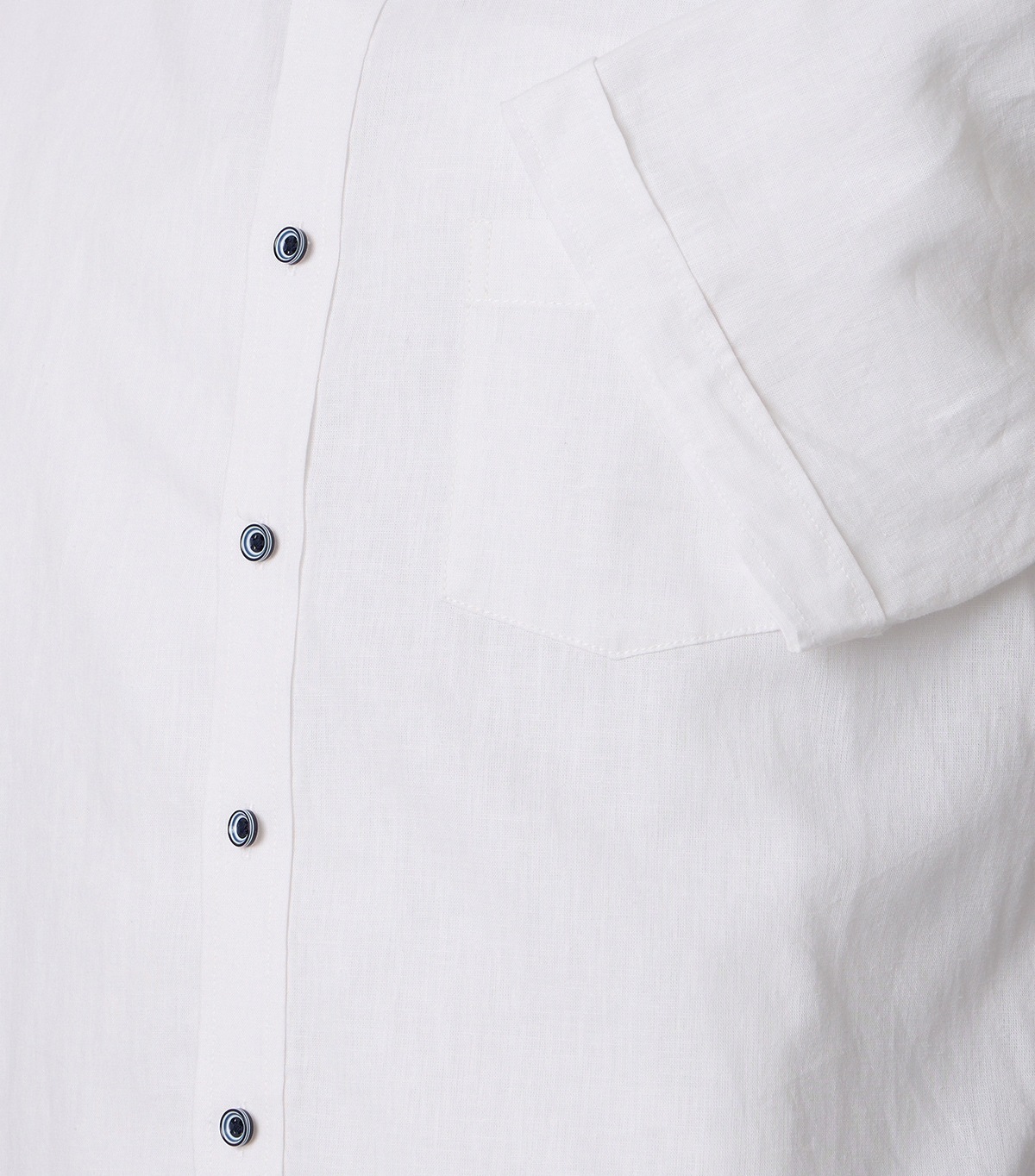 Casa Moda Kurzarmhemd - Casual Fit - Button Down - Leinen-Mix - weiß