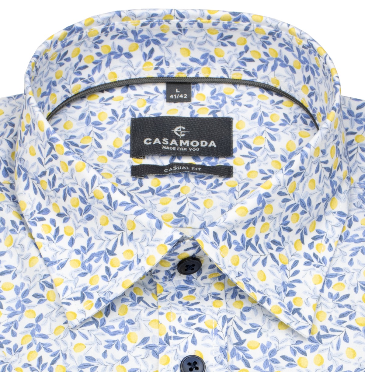 Casa Moda Kurzarmhemd - Casual Fit - floraler Print - mehrfarbig