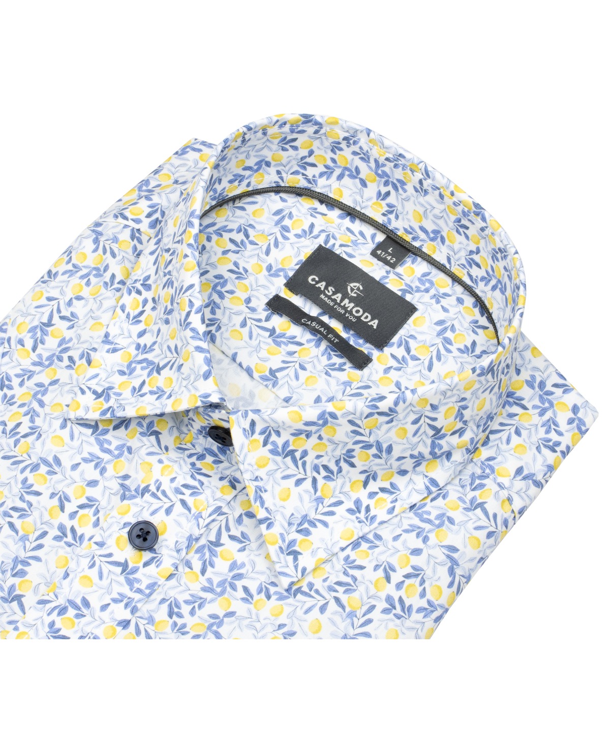 Casa Moda Kurzarmhemd - Casual Fit - floraler Print - mehrfarbig