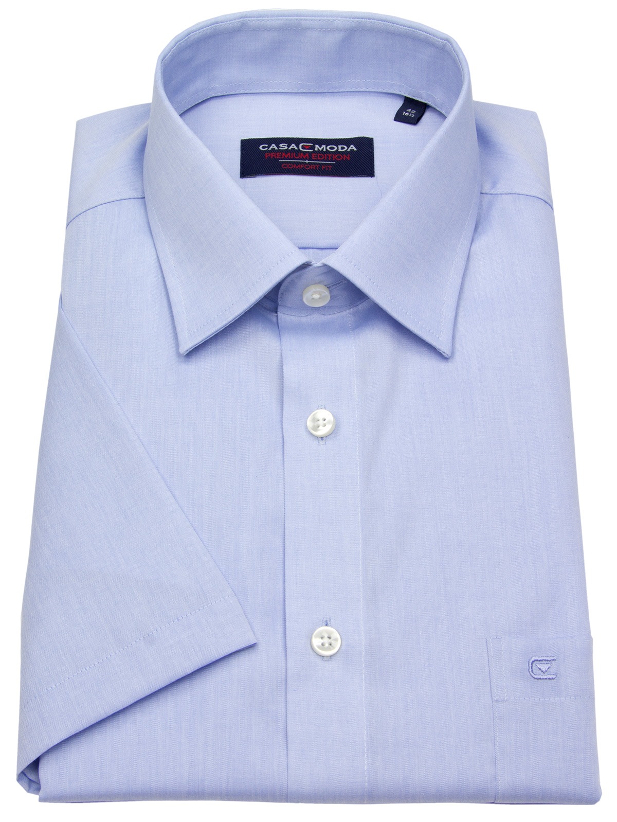 Casa Moda Kurzarmhemd - Comfort Fit - hellblau