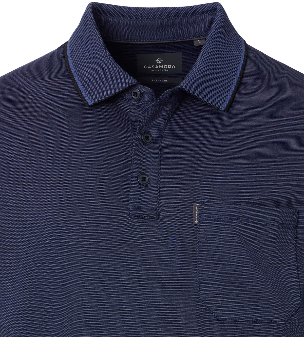 Casa Moda Poloshirt - Regular Fit - dunkelblau