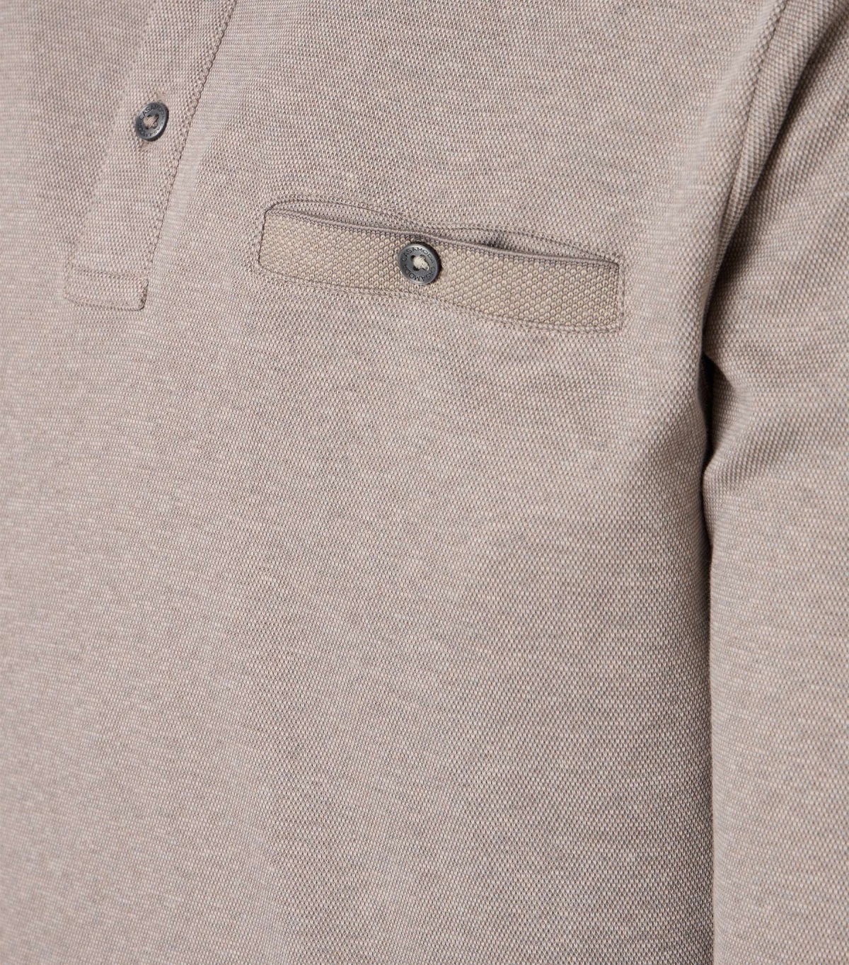 Casa Moda Poloshirt - Regular Fit - Langarm - beige