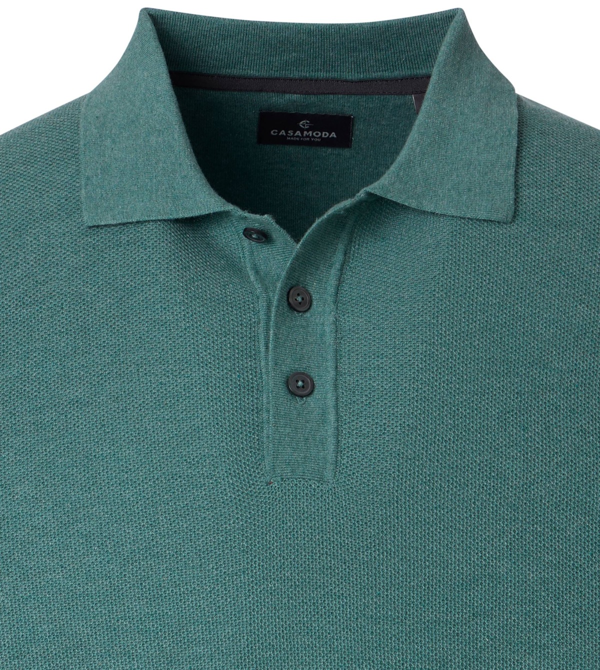 Casa Moda Poloshirt - Regular Fit - Langarm - grün