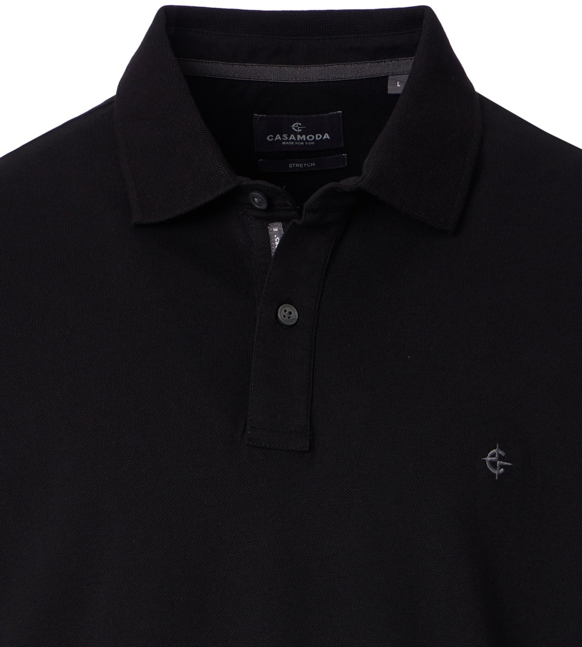 Casa Moda Poloshirt - Regular Fit - schwarz