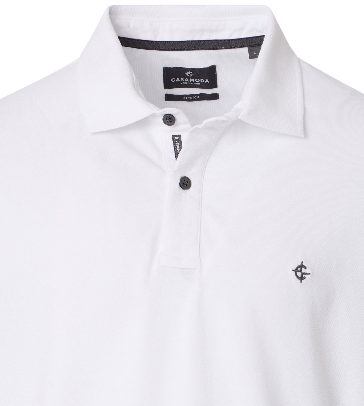 Casa Moda Poloshirt - Regular Fit - weiß