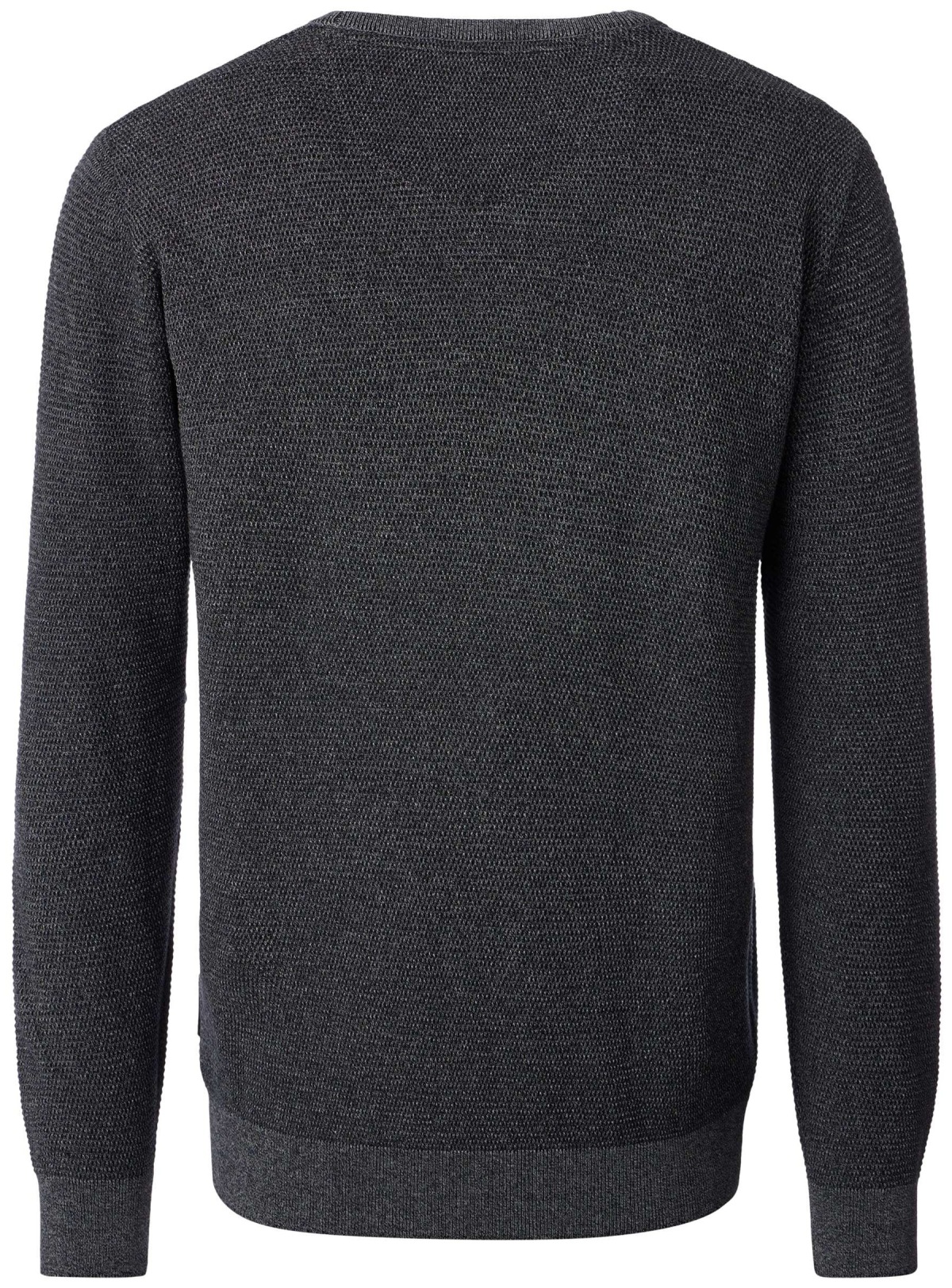 Casa Moda Pullover - Rundhals Ausschnitt - Struktur - dunkelgrau