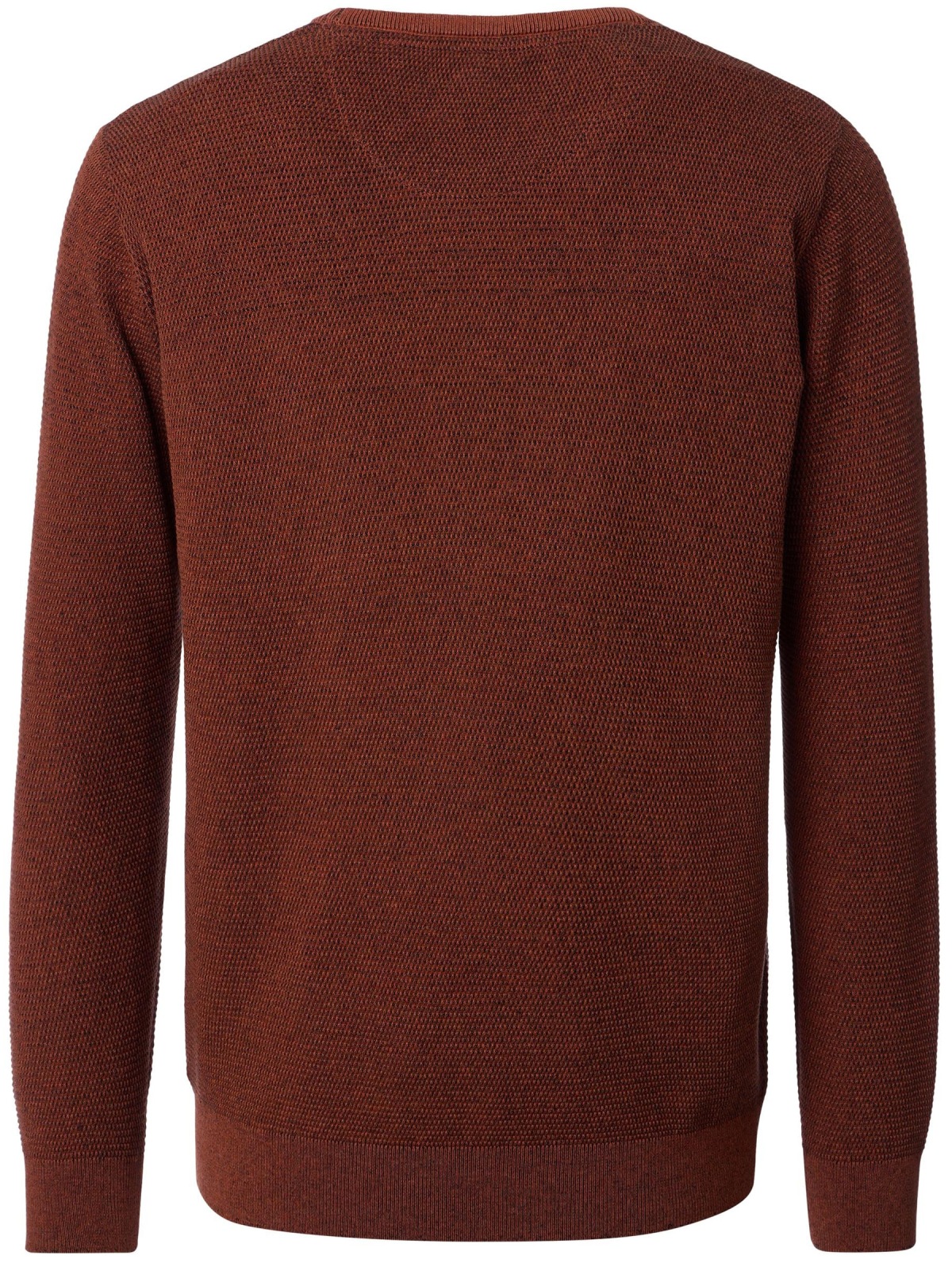 Casa Moda Pullover - Rundhals Ausschnitt - Struktur - orange-rot