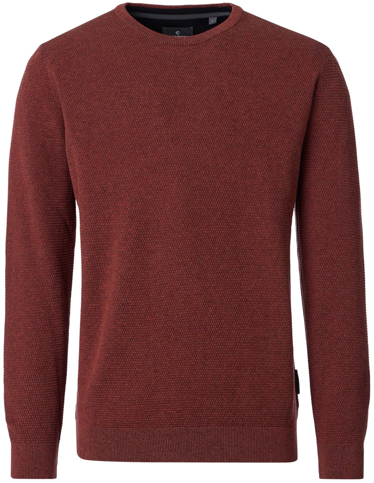 Casa Moda Pullover - Rundhals Ausschnitt - Struktur - rot