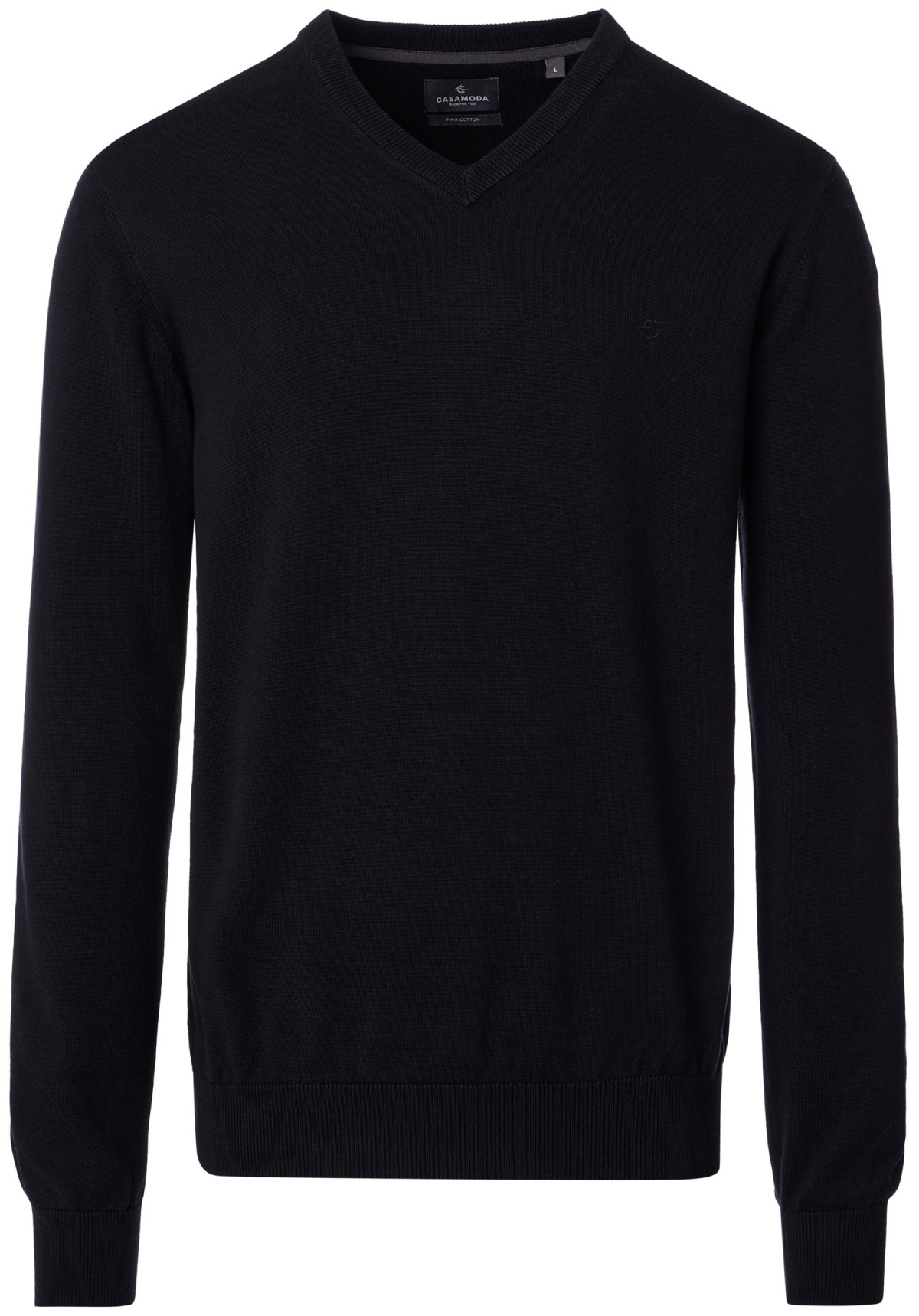 Casa Moda Pullover - V-Ausschnitt - schwarz