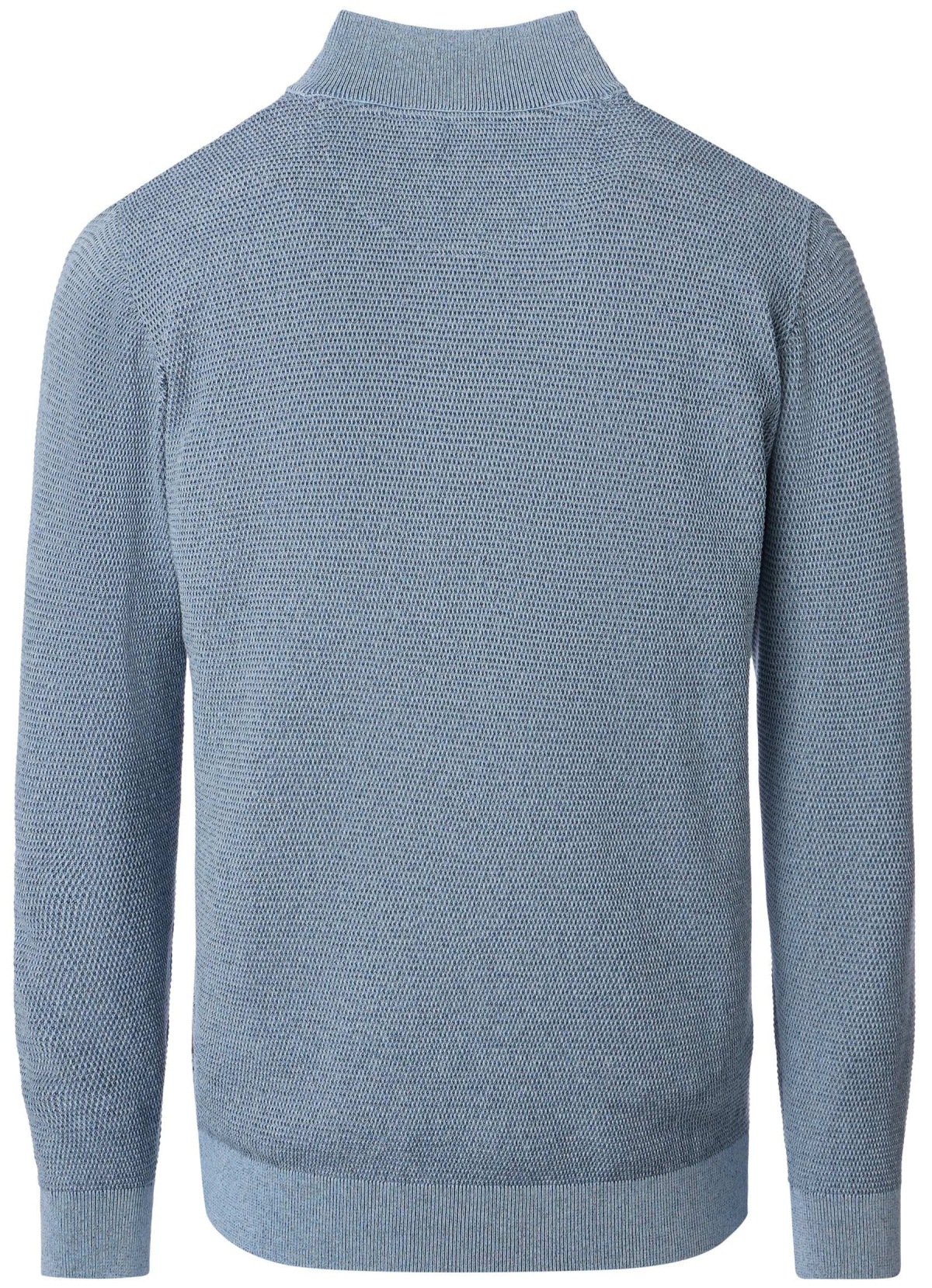 Casa Moda Sweatshirt Pullover - Troyerkragen - Struktur - blau