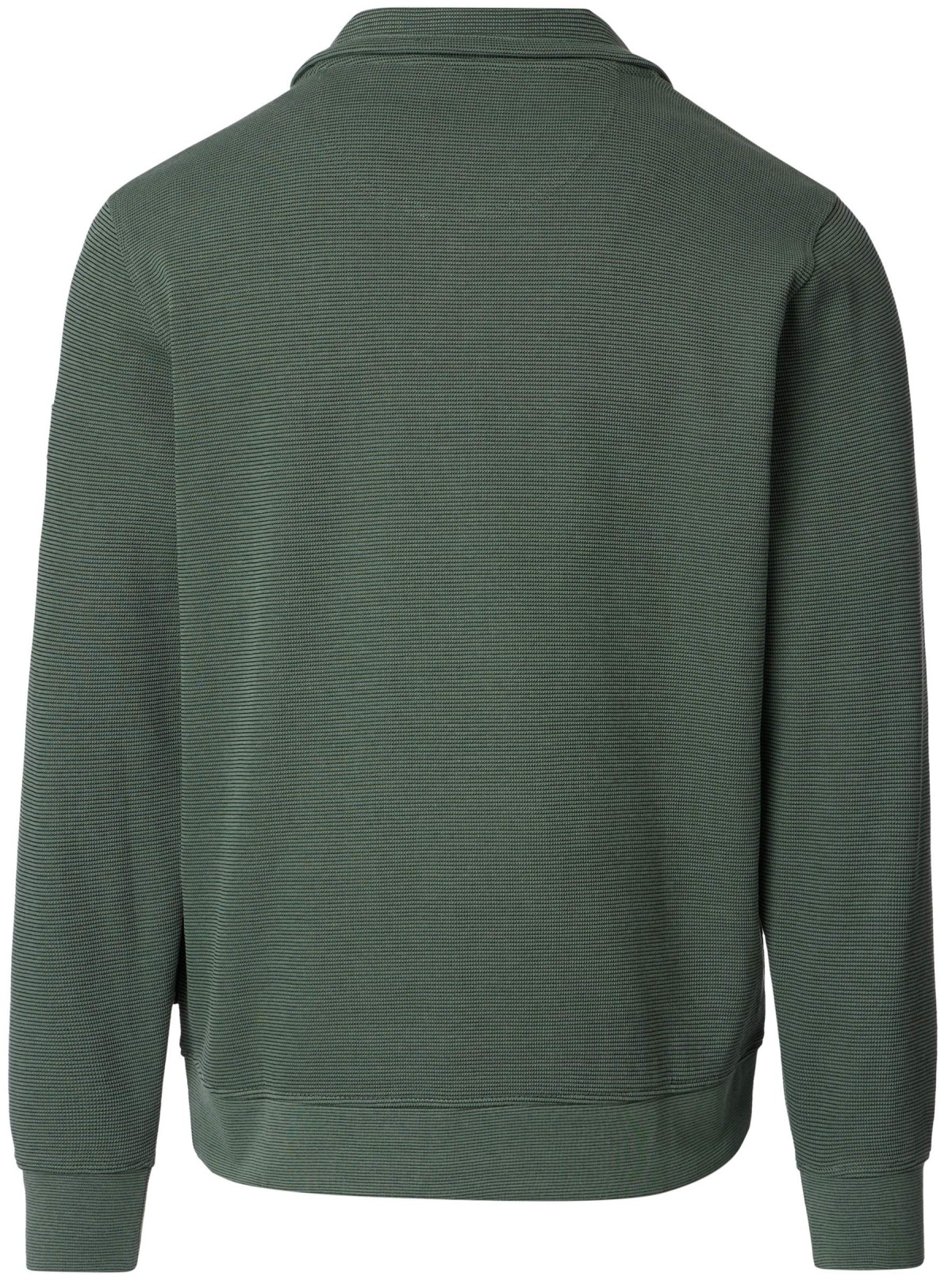 Casa Moda Sweatshirt Pullover - Troyerkragen - Struktur - grün