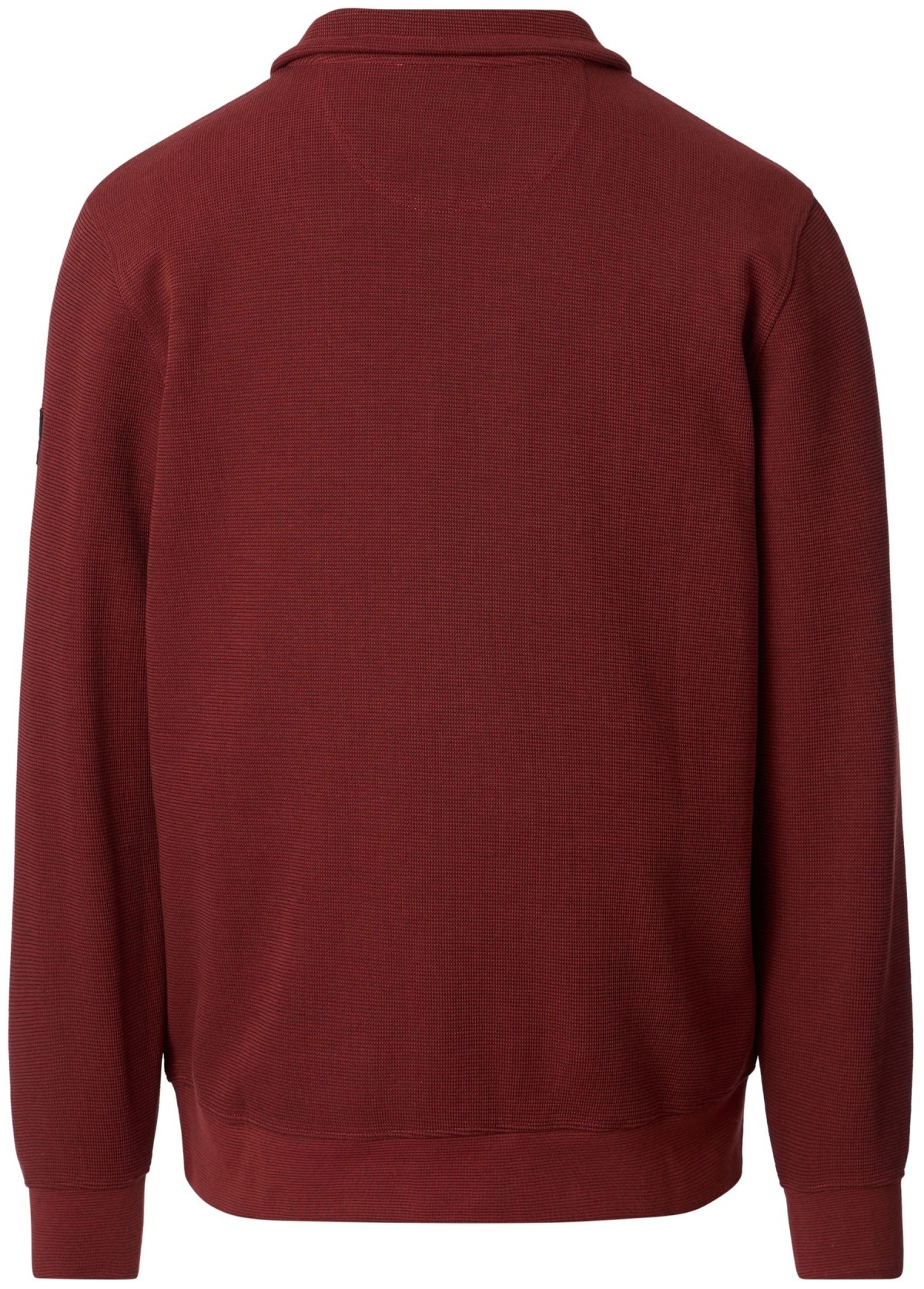 Casa Moda Sweatshirt Pullover - Troyerkragen - Struktur - rot