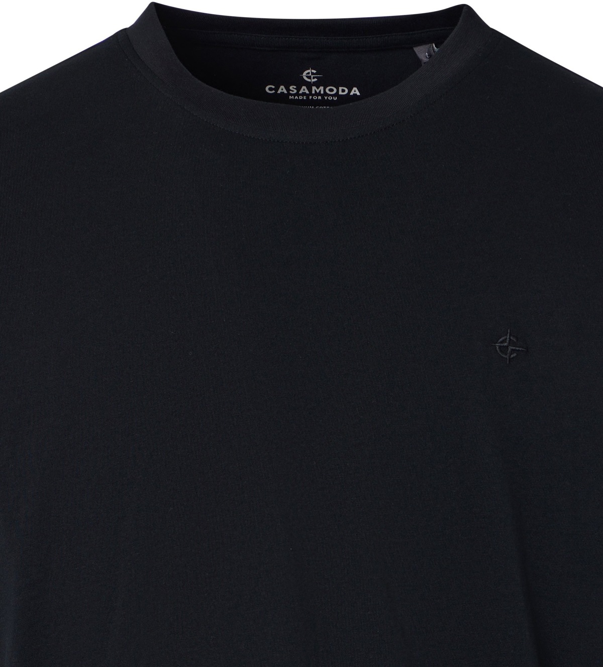 Casa Moda T-shirt double pack - crew neck - black