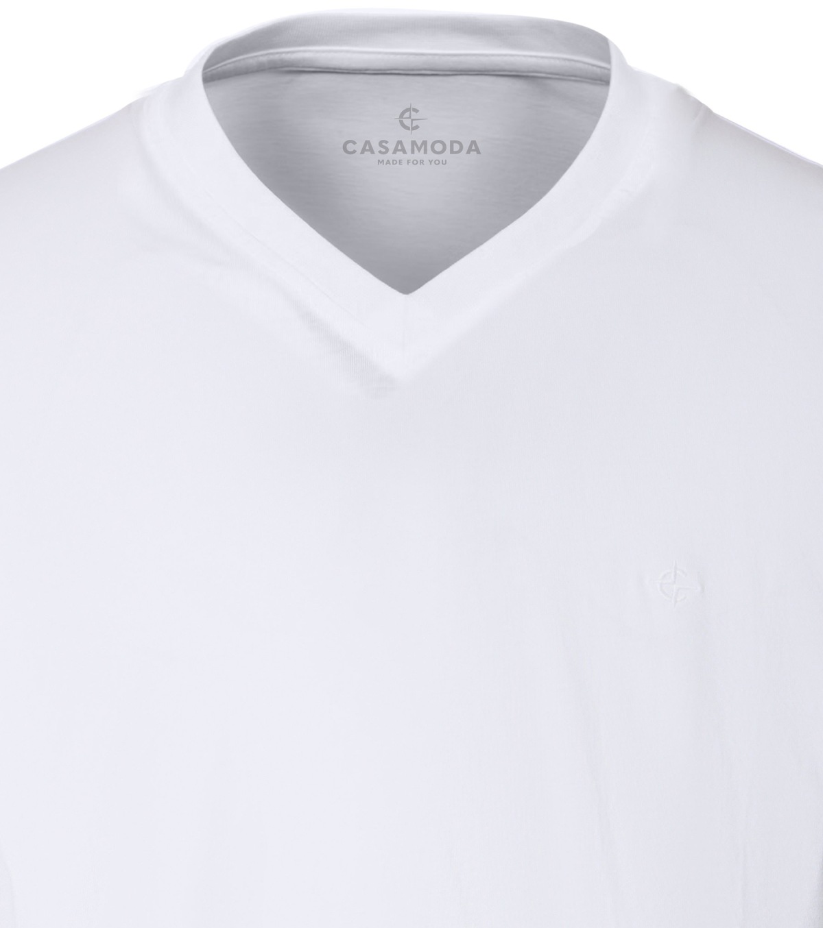 Casa Moda T-shirt double pack - V-neck - white