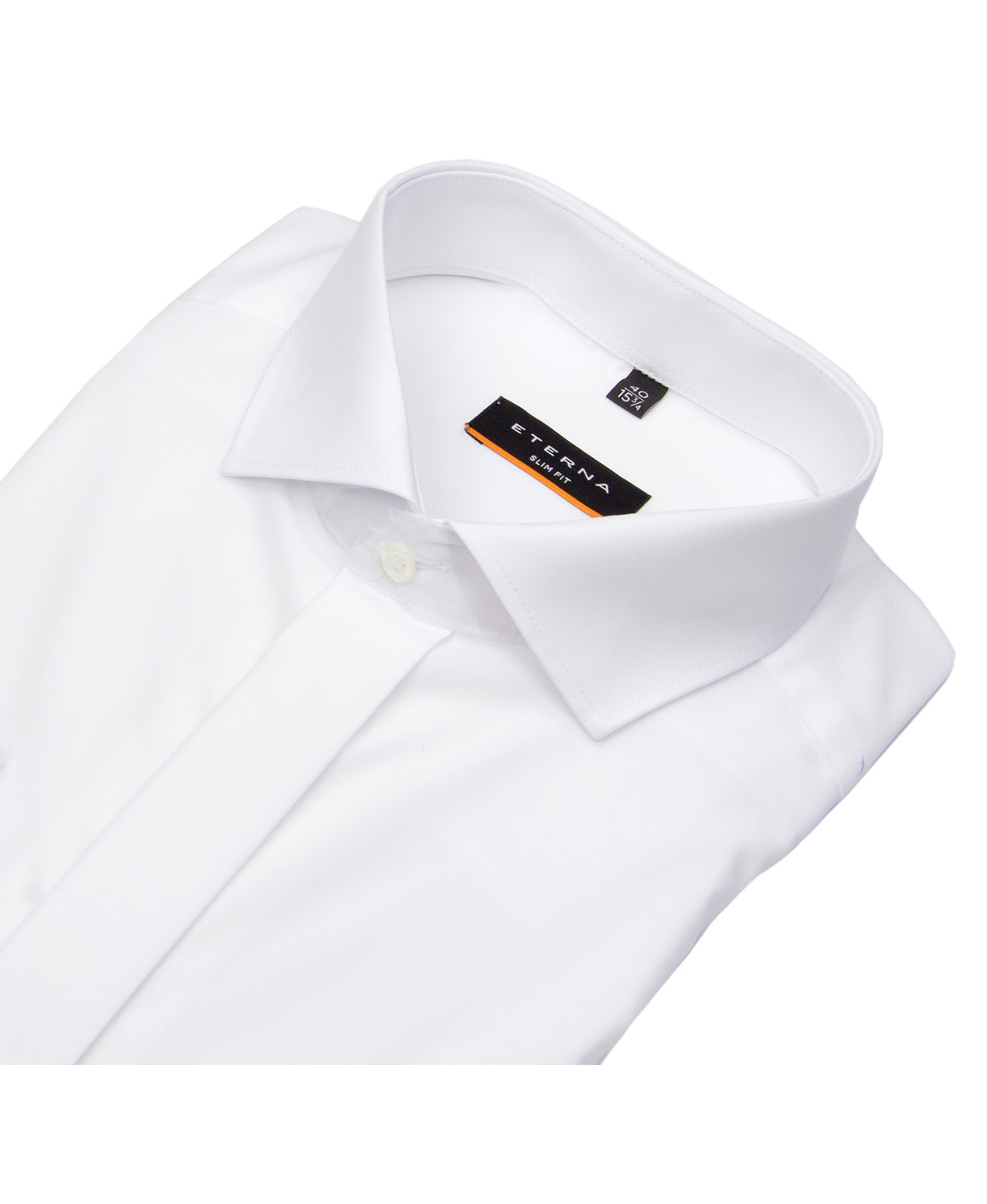 Eterna Galahemd - Slim Fit - Haikragen - Cover Shirt - Umschlagman. - weiß - 70cm Arm - ohne OVP