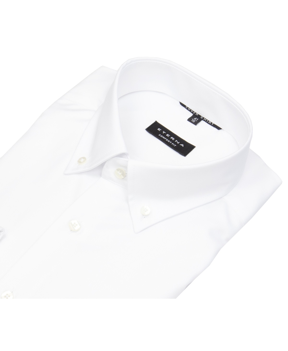 Eterna Hemd - Comfort Fit - Button Down - Cover Shirt - extra blickdicht - weiß