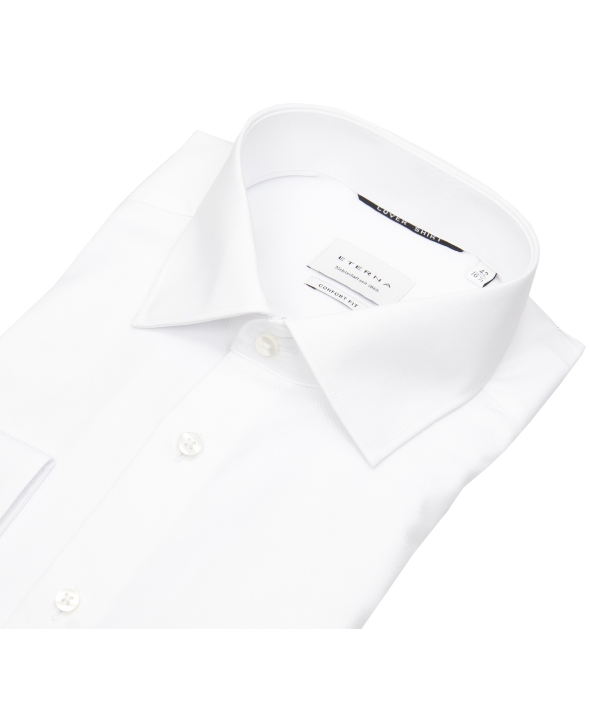 Eterna Hemd - Comfort Fit - Cover Shirt blickdicht - weiß - extra langer Arm 68cm - ohne OVP