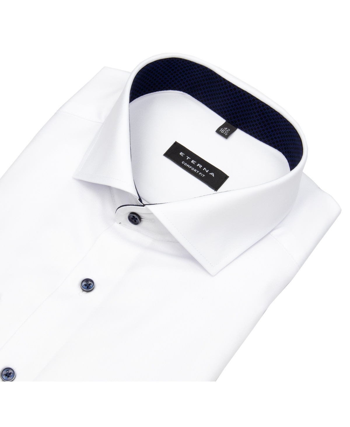 Eterna Hemd - Comfort Fit - Haikragen - extra blickdicht - weiß