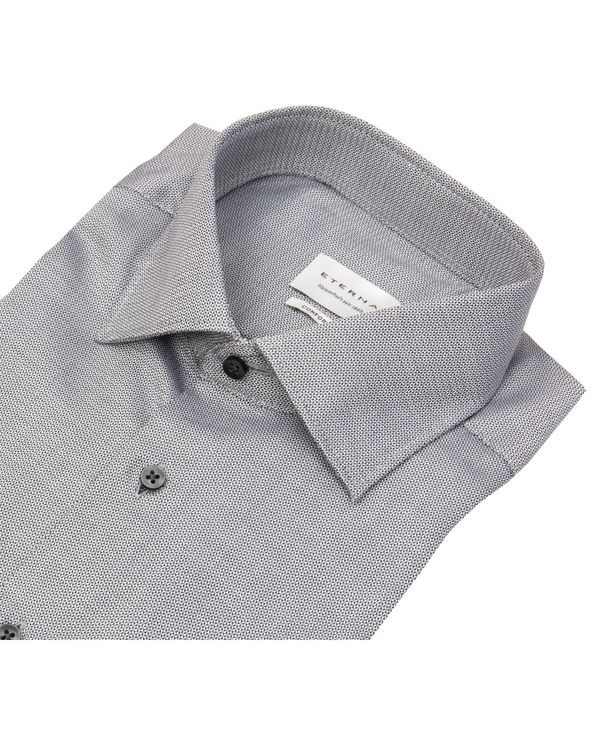 Eterna Hemd - Comfort Fit - Kentkragen - dunkelgrau / hellgrau - ohne OVP