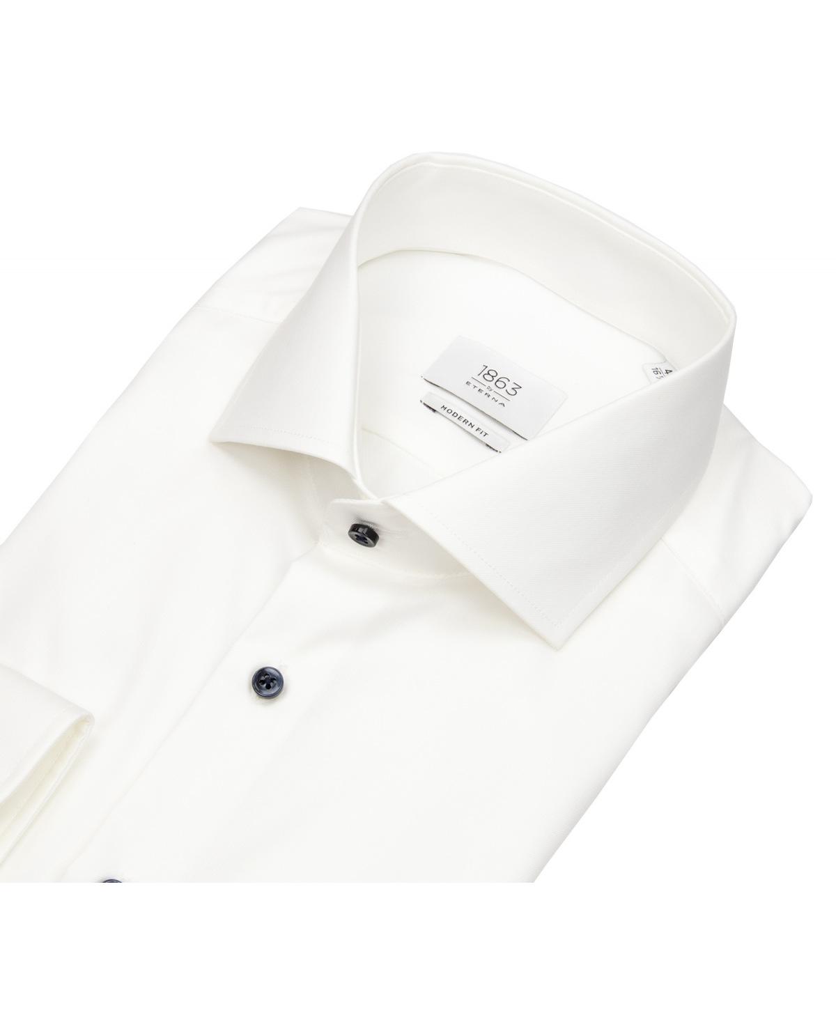Eterna Hemd - Modern Fit - 1863 - Two Ply - Kontrastknöpfe - helles beige
