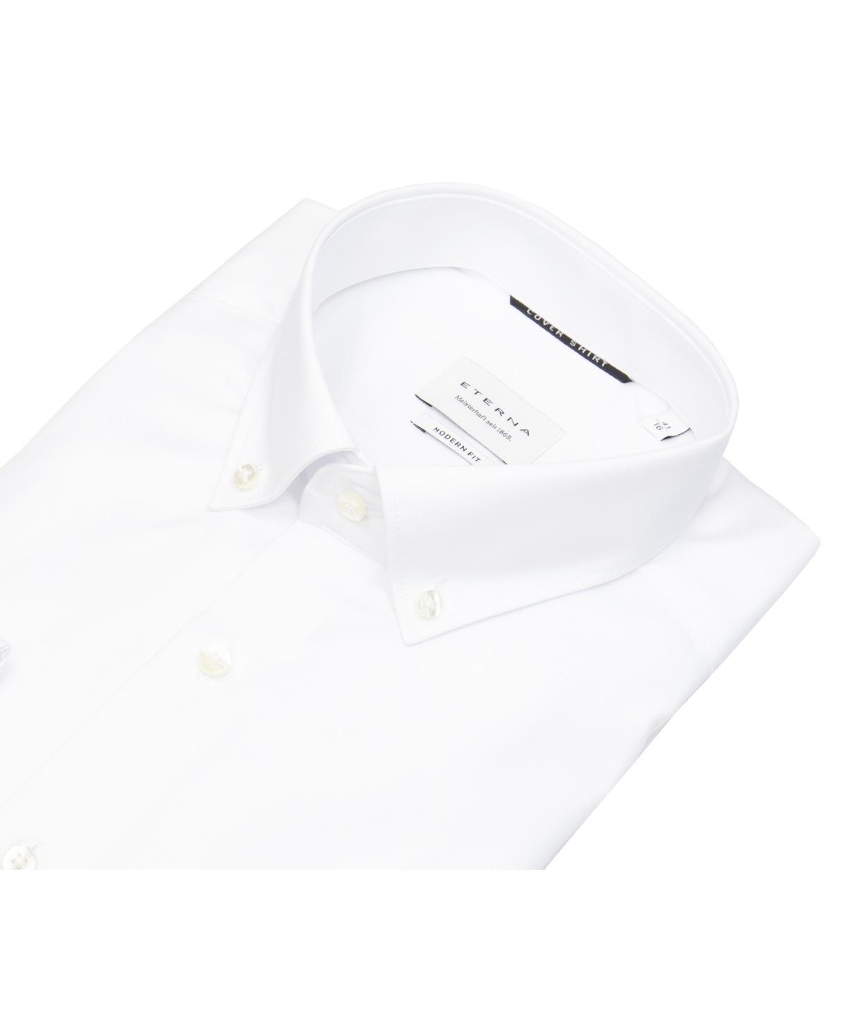Eterna Hemd - Modern Fit - Button Down - Cover Shirt - extra blickdicht - weiß
