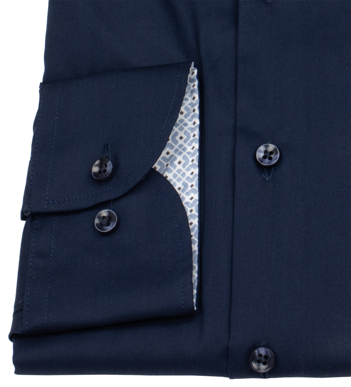 Eterna Hemd - Modern Fit - Dynamic Cotton - dunkelblau - extra langer 68cm Arm