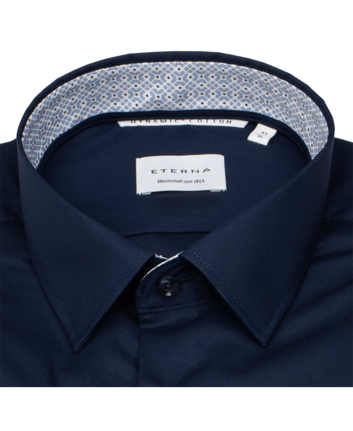 Eterna Hemd - Modern Fit - Dynamic Cotton - dunkelblau - extra langer 68cm Arm