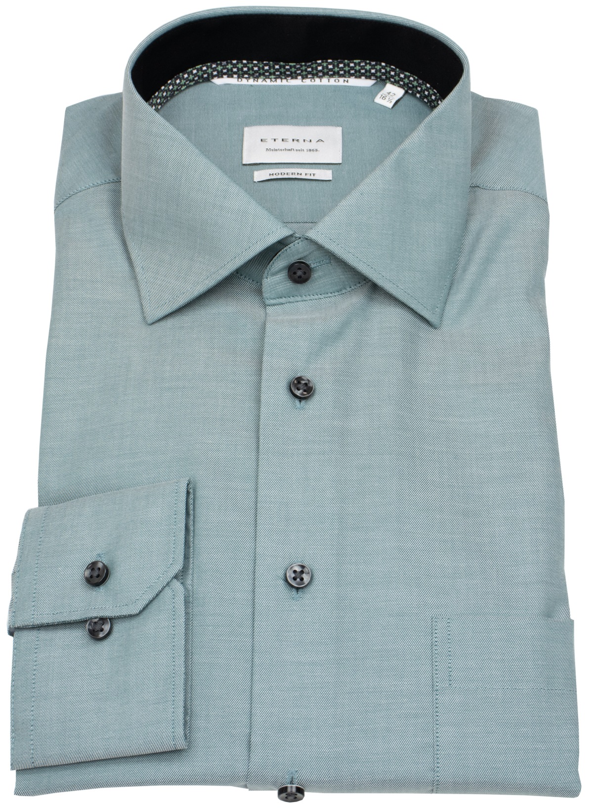 Eterna Hemd - Modern Fit - Dynamic Cotton - grün