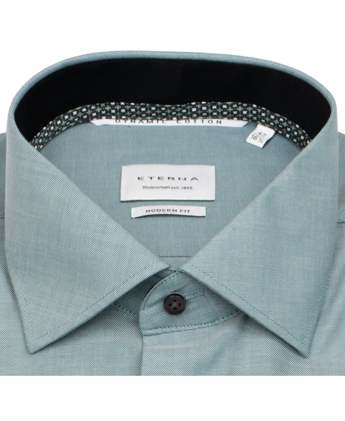 Eterna Hemd - Modern Fit - Dynamic Cotton - grün