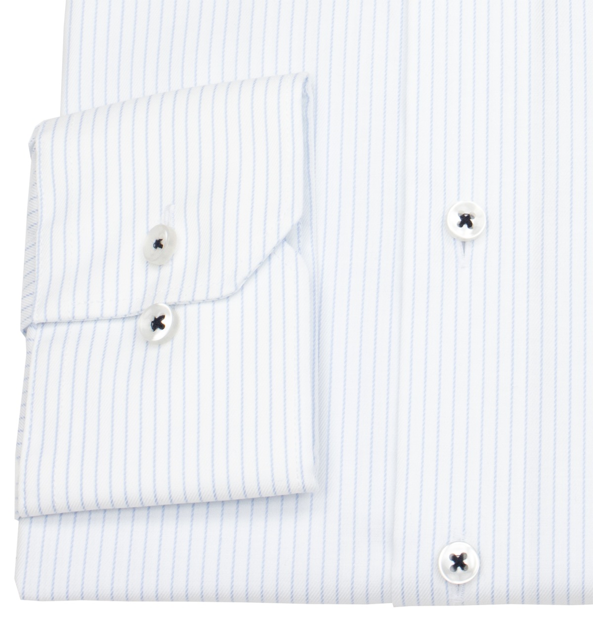 Eterna Hemd - Modern Fit - feine Streifen - hellblau / weiß