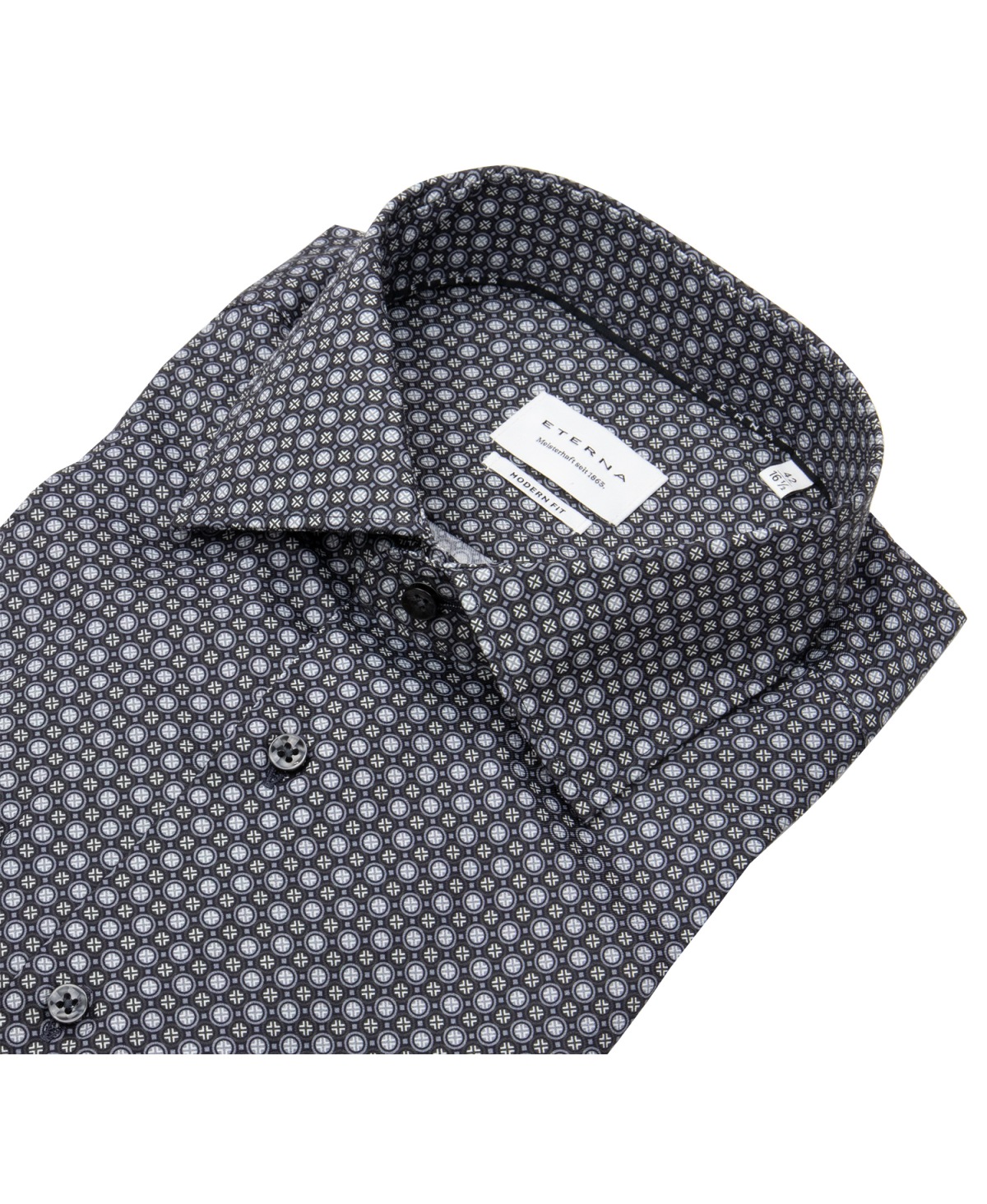 Eterna Hemd - Modern Fit - Kentkragen - anthrazit / grau